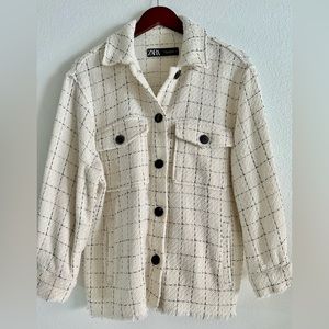 Oversized Zara tweed top